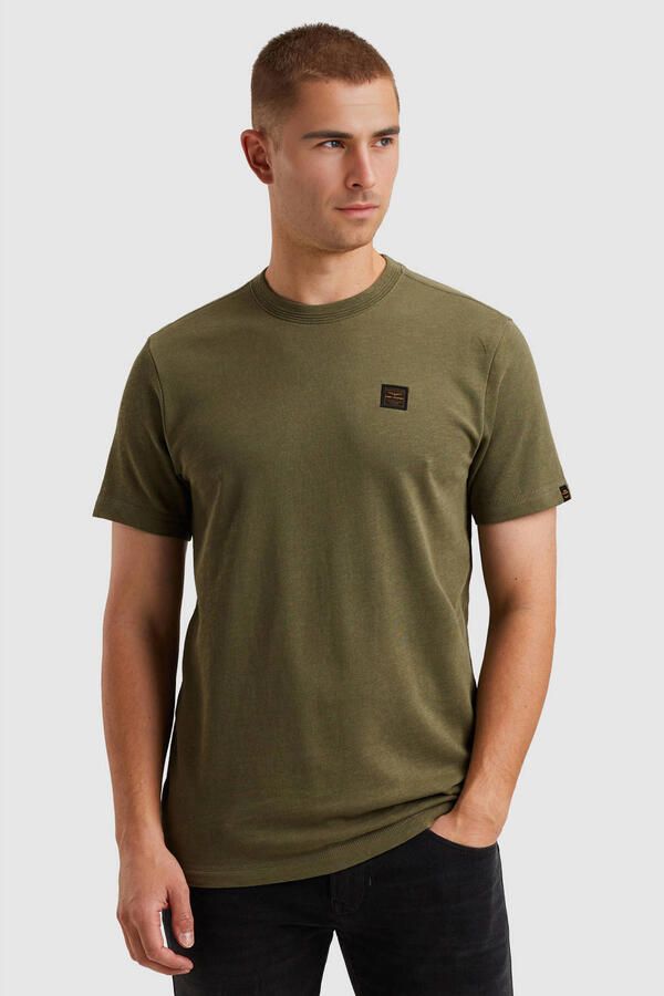 PME Legend regular T-shirt donkergroen