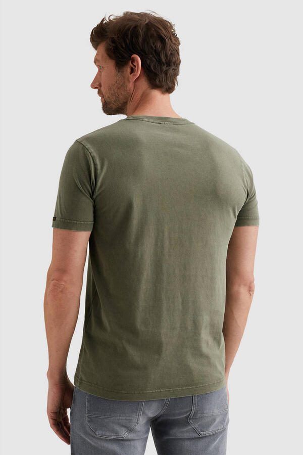 PME LEGEND Heren Polo's & T-shirts Acid Wash + Garment Dye Olijf - Foto 6
