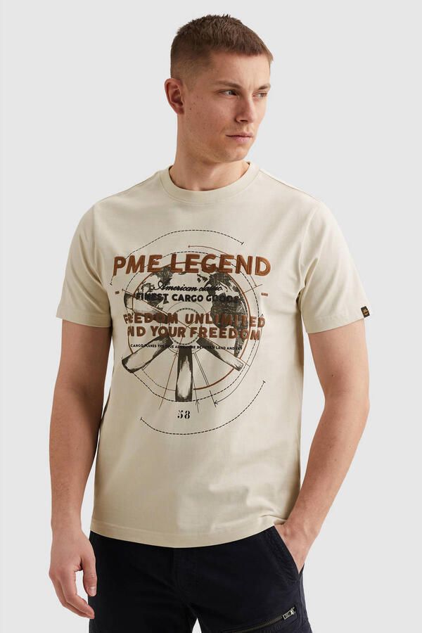 PME Legend regular T-shirt ecru