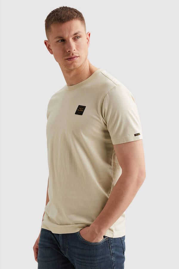 PME LEGEND Heren Polo's & T-shirts Acid Wash + Garment Dye Beige - Foto 5