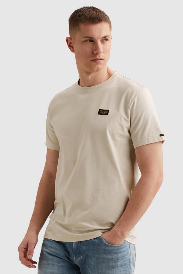PME LEGEND Heren Polo's & T-shirts Short Sleeve R-neck Guyver Tee Ecru - Foto 6