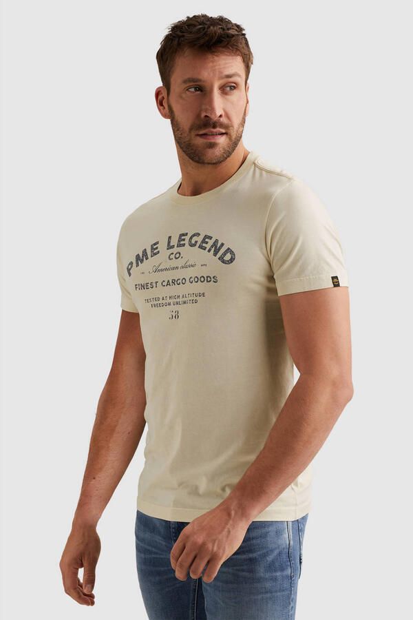 PME Legend regular fit T-shirt met logoprint