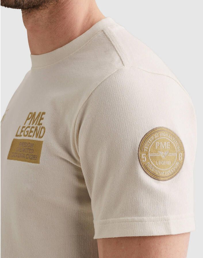 PME Legend T-shirt met ronde hals en stitchings - Foto 2