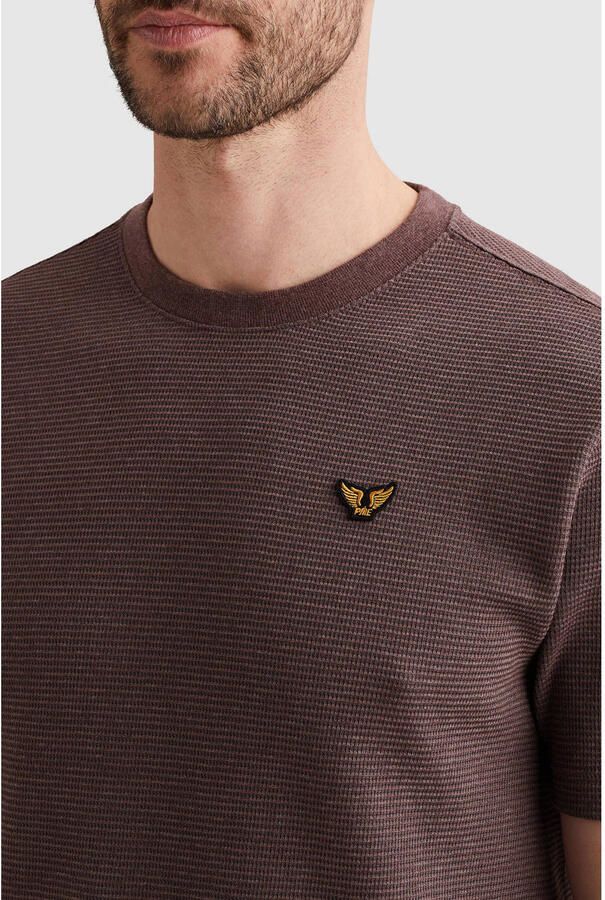 PME Legend regular T-shirt fijn gebreid donkerpaars - Foto 3
