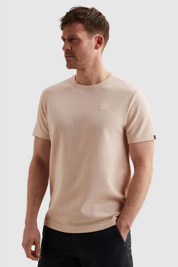 PME LEGEND Heren Polo's & T-shirts Short Sleeve R-neck Russel Jersey Interlock Lichtroze - Foto 5