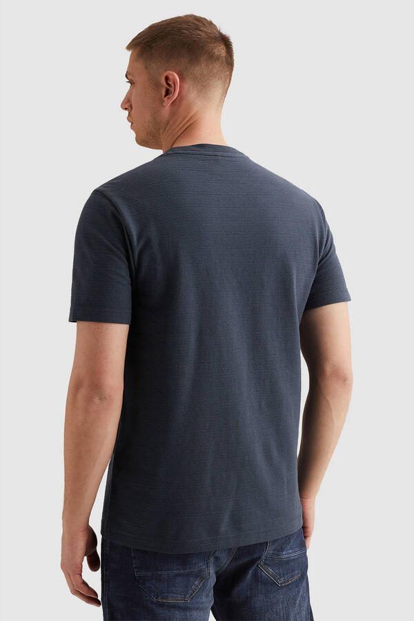 PME LEGEND Heren Polo's & T-shirts Jacquard Striped Donkerblauw - Foto 5
