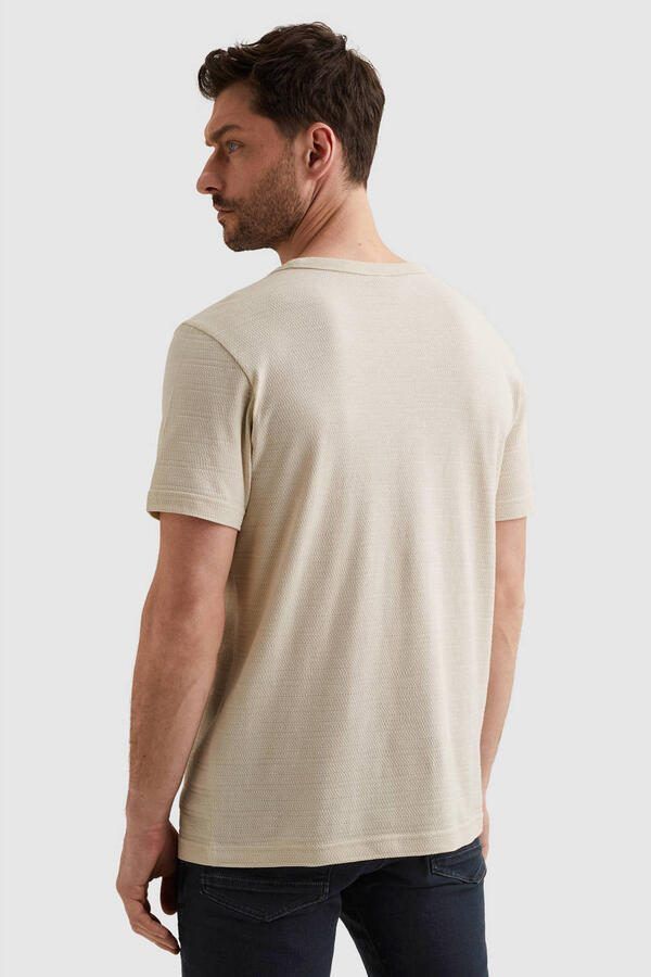 PME LEGEND Heren Polo's & T-shirts Jacquard Striped Ecru - Foto 5