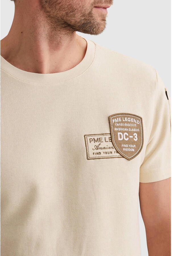 PME Legend regular T-shirt gebreid ecru - Foto 2
