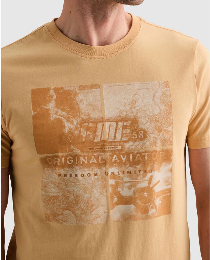 PME Legend regular T-shirt geel - Foto 2