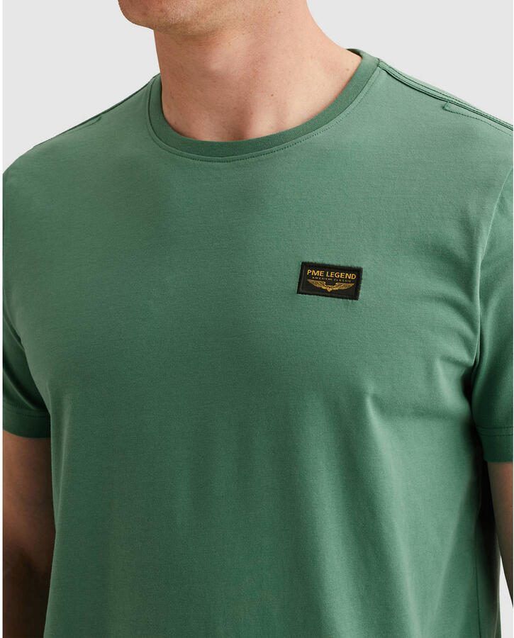 PME LEGEND Heren Polo's & T-shirts Short Sleeve R-neck Guyver Tee Groen - Foto 5