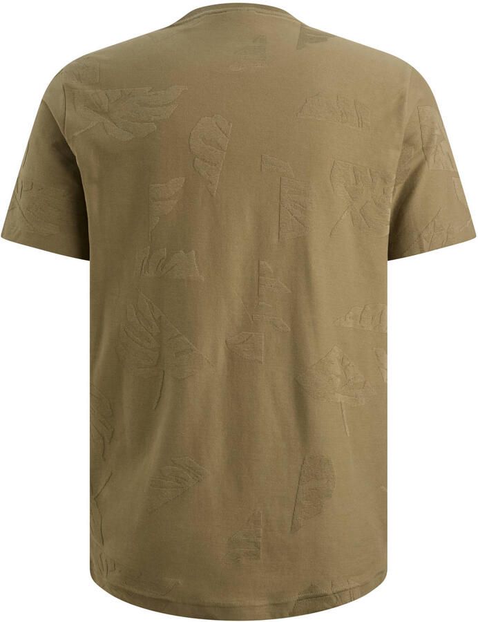 PME LEGEND Heren Polo's & T-shirts Short Sleeve R-neck Jacquard Jersey Khaki - Foto 6