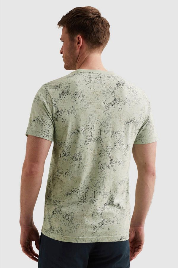 PME Legend Slub Jersey T-Shirt Allover Print Cameo Green - Foto 2