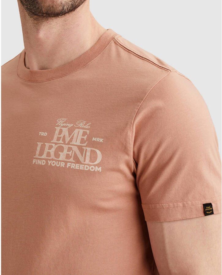 PME LEGEND Heren Polo's & T-shirts Short Sleeve R-neck Small Art Package B+t Only Perzik - Foto 5