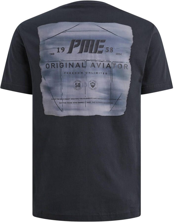 PME Legend regular T-shirt met backprint antraciet - Foto 2