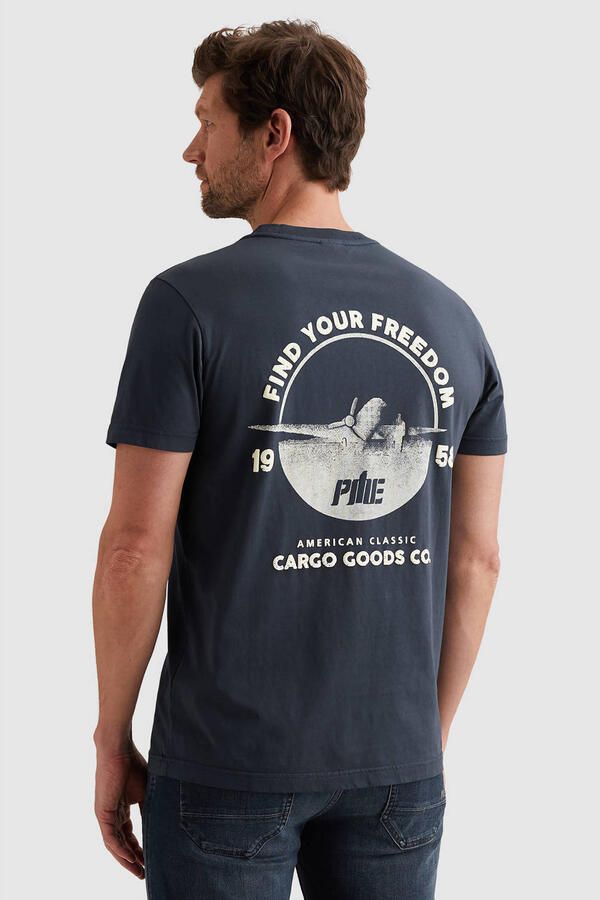 PME LEGEND Heren Polo's & T-shirts Gd Spray Single Jersey Donkerblauw - Foto 7