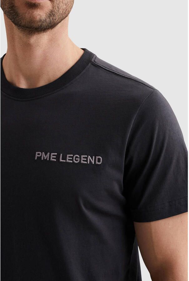 PME Legend regular T-shirt met backprint donkerblauw - Foto 3