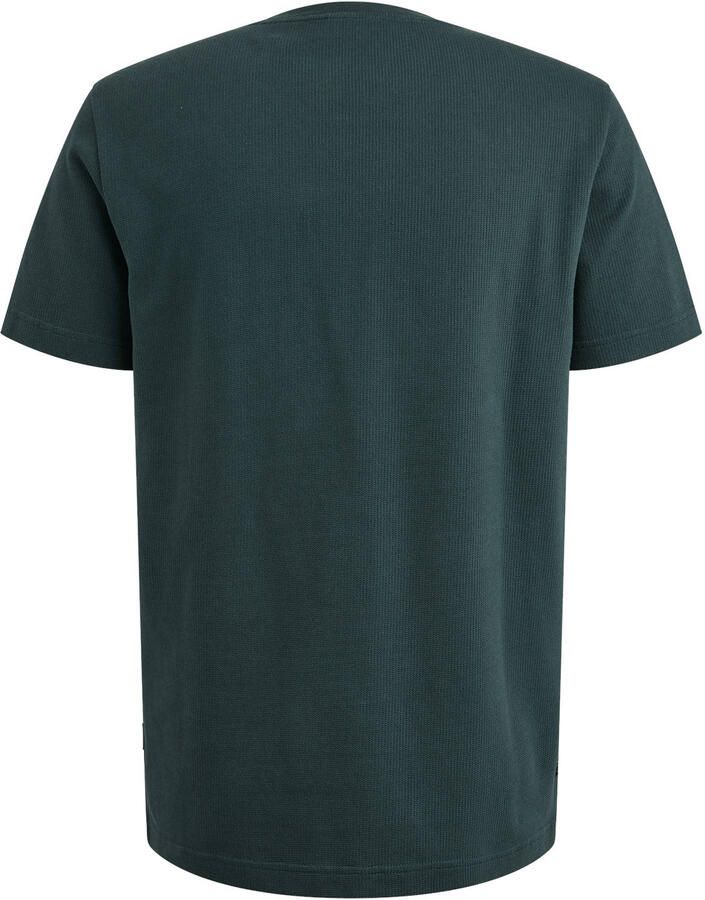 PME LEGEND Heren Polo's & T-shirts Flat Waffle Jersey Blauw - Foto 5