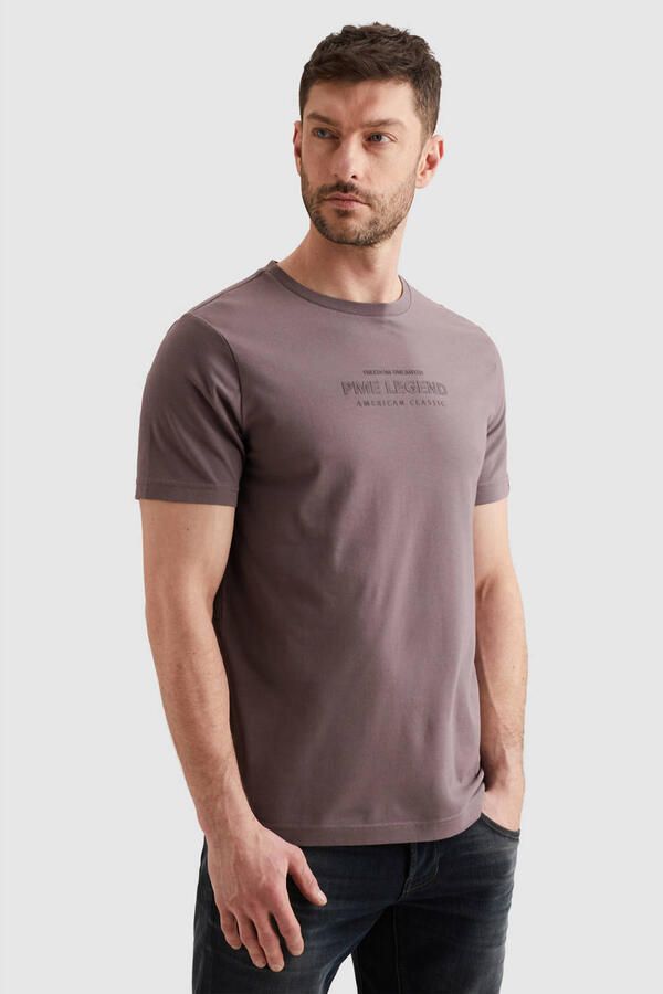 PME Legend T-Shirt Logo Moonscape Paars