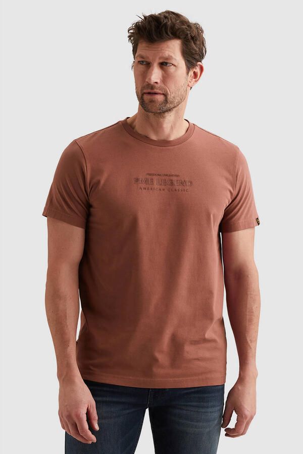 PME Legend regular T-shirt roodbruin - Foto 3