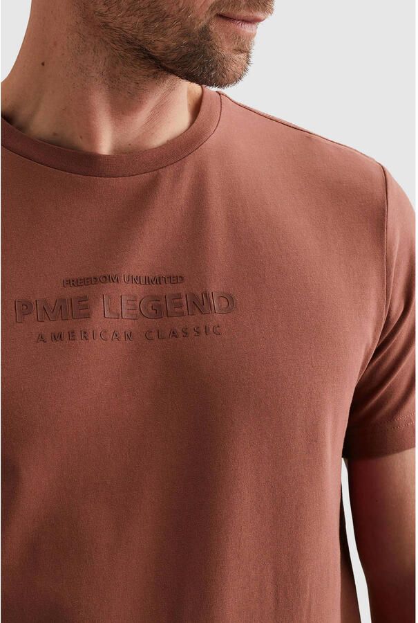 PME Legend regular T-shirt roodbruin - Foto 2
