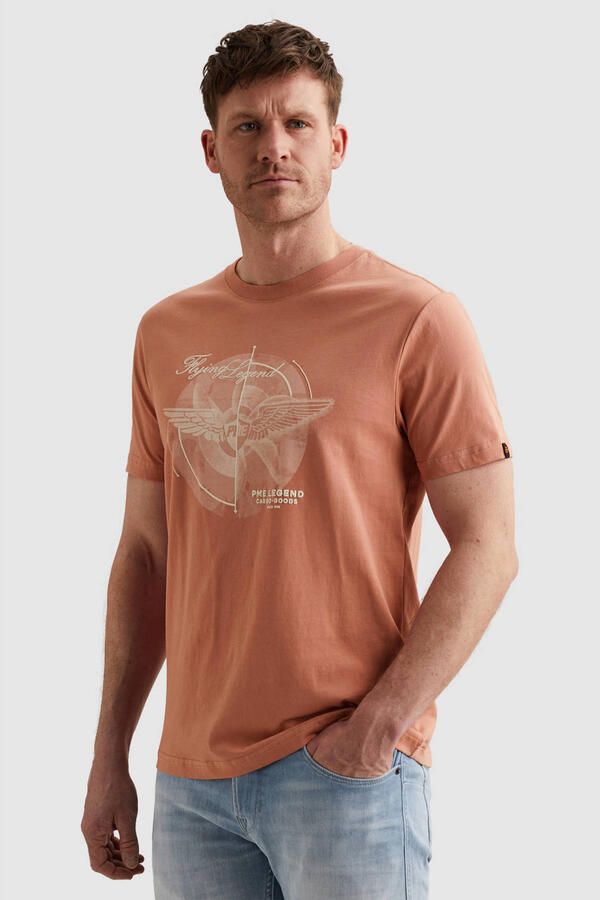PME Legend regular T-shirt zalm