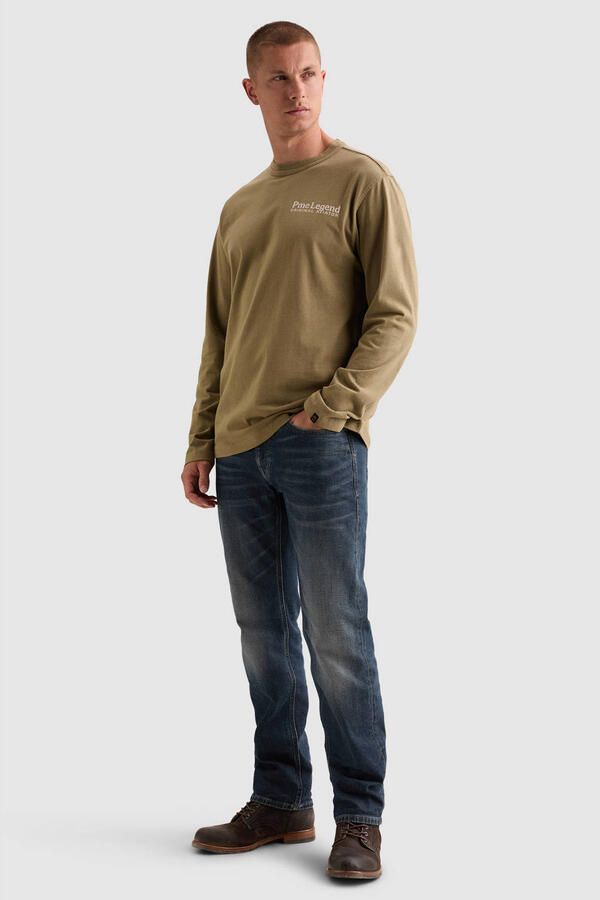 PME LEGEND Relaxed fit T-shirt met lange mouwen en artwork op de rug - Foto 2