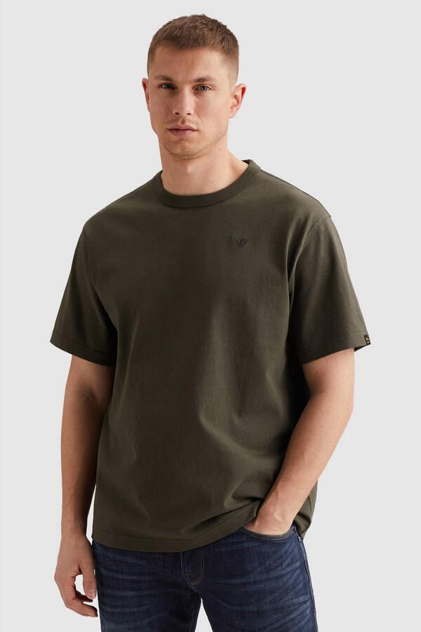 PME Legend relaxed T-shirt donkergroen
