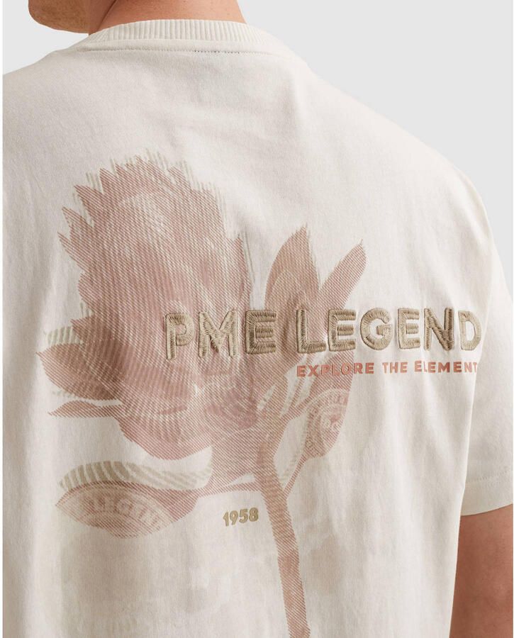 PME Legend relaxed T-shirt met backprint ecru - Foto 3