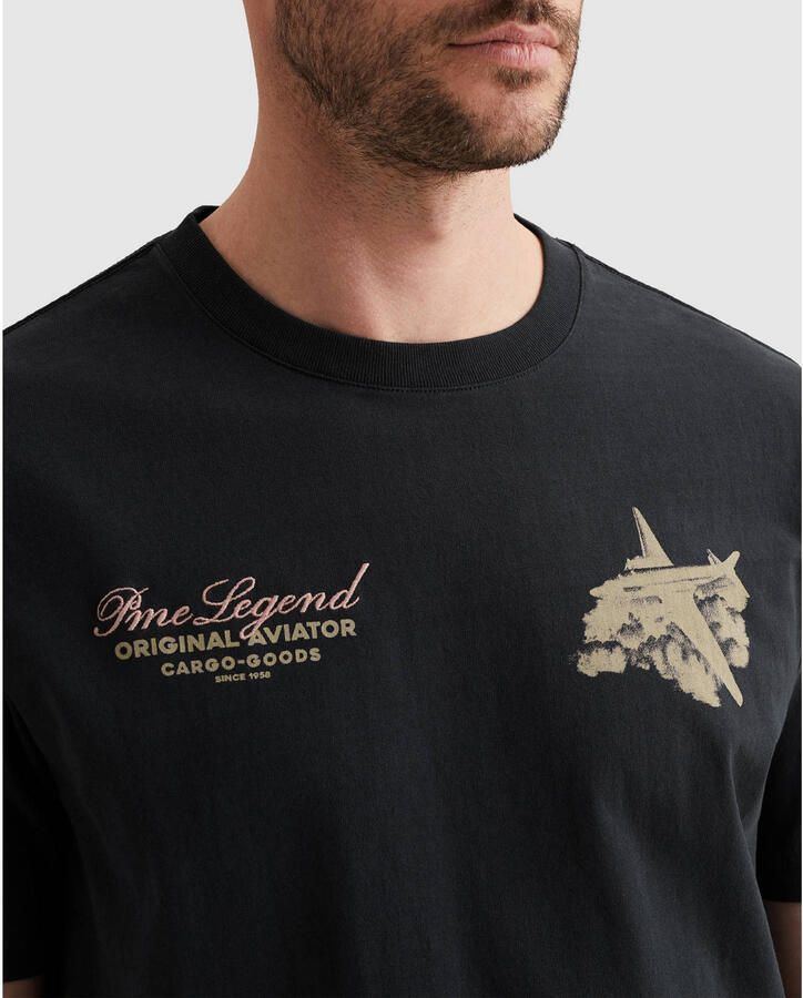 PME Legend relaxed fit T-shirt met label-prints en ronde hals - Foto 3