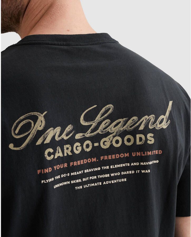 PME Legend relaxed fit T-shirt met label-prints en ronde hals - Foto 2