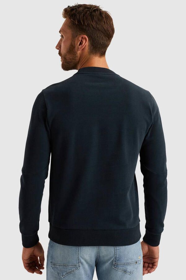 PME Legend Ronde Hals Peached Terry Sweater Blue Heren