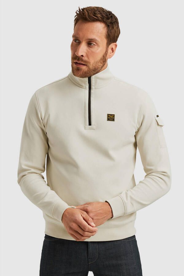 PME Legend Sweatshirt met schipperskraag en labeldetail - Foto 3