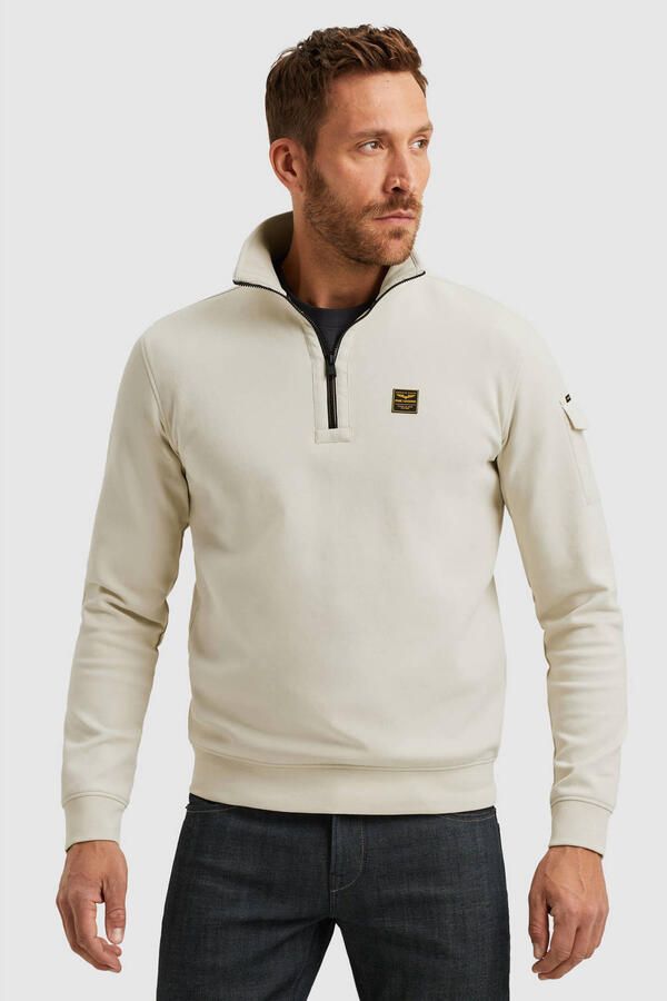 PME Legend Sweatshirt met schipperskraag en labeldetail - Foto 2