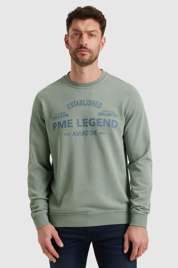 PME Legend sweater grijsgroen - Foto 3
