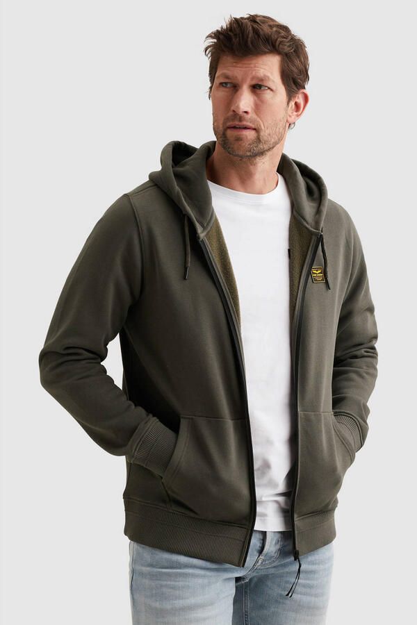 PME LEGEND Sweat jacket met capuchon en ritssluiting