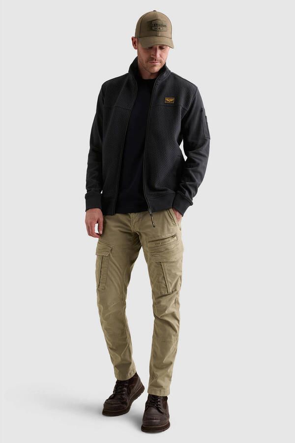 PME LEGEND Sweatshirt met jacquardpatroon en flight pocket