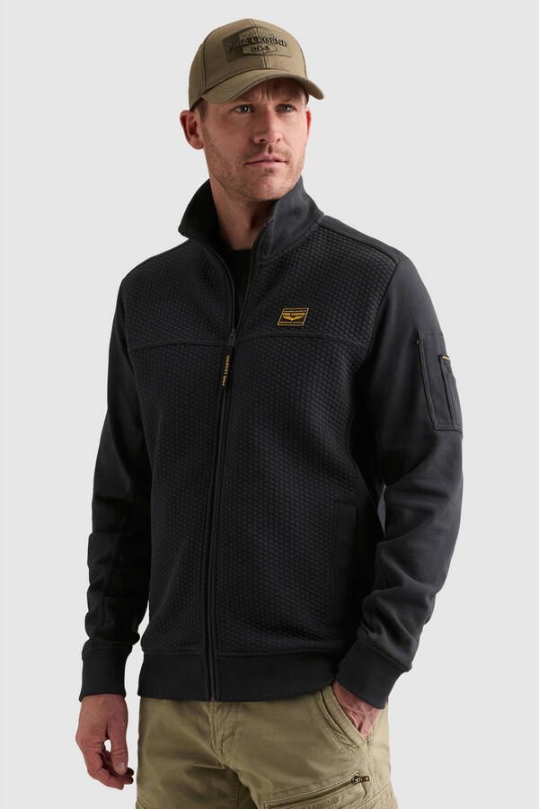 PME LEGEND Sweatshirt met jacquardpatroon en flight pocket - Foto 2