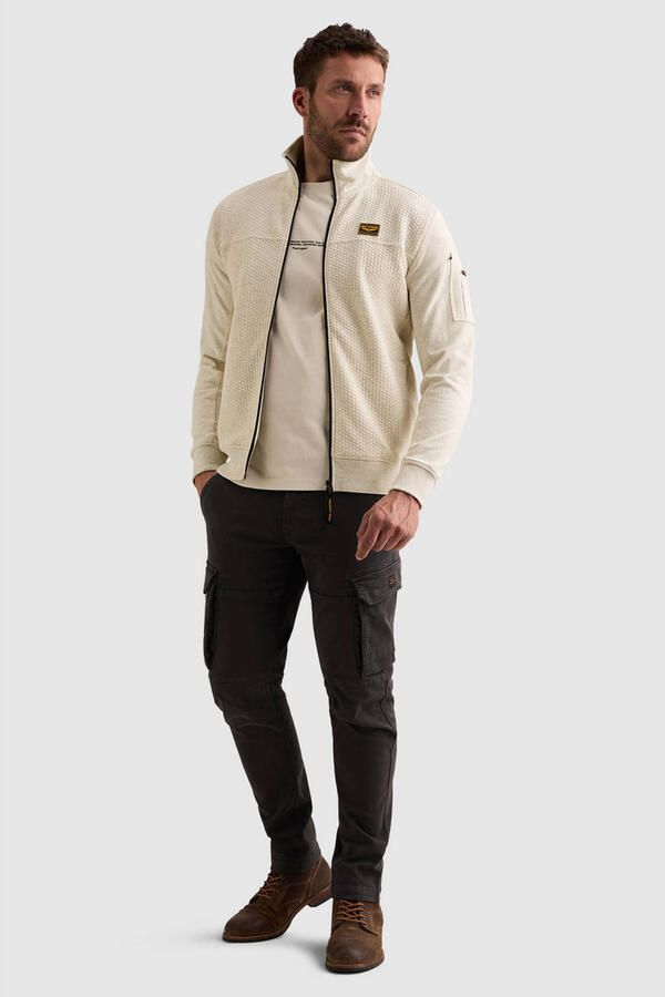 PME LEGEND Sweatshirt met jacquardpatroon en flight pocket