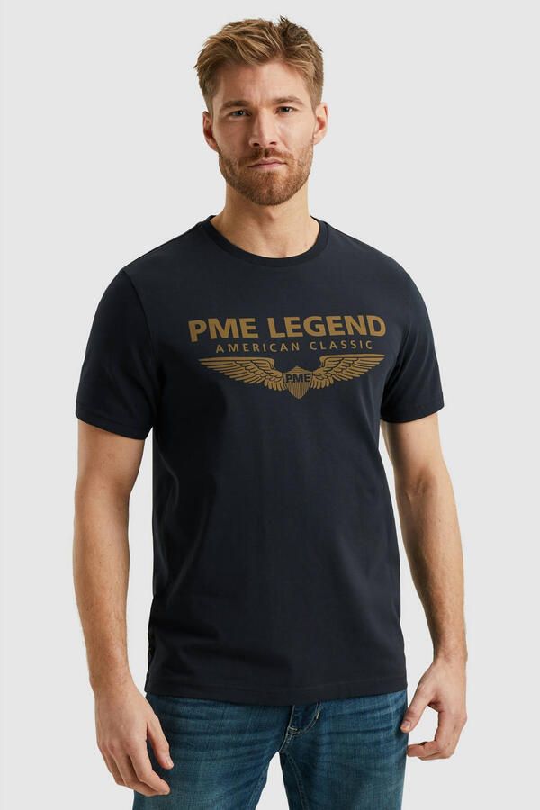 PME Legend regular T-shirt blauw