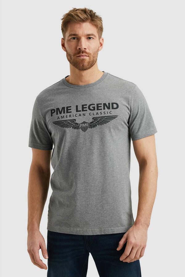 PME Legend regular T-shirt grijs