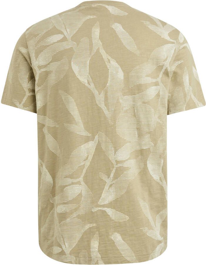 PME LEGEND Heren Polo's & T-shirts Slub Jersey Aop Beige - Foto 5