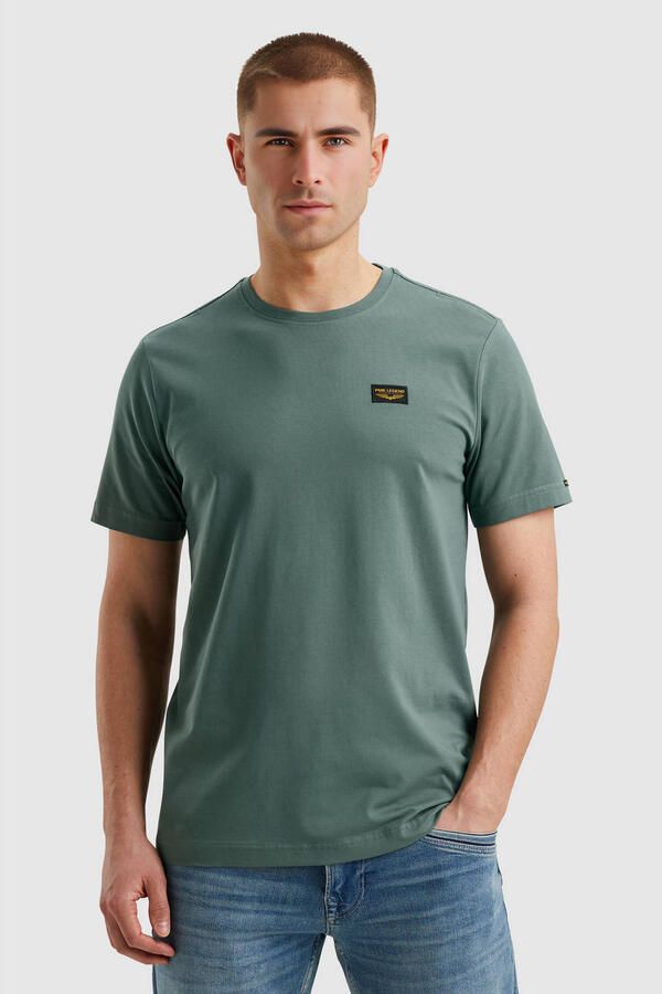PME LEGEND Heren Polo's & T-shirts Short Sleeve R-neck Guyver Tee Khaki - Foto 5