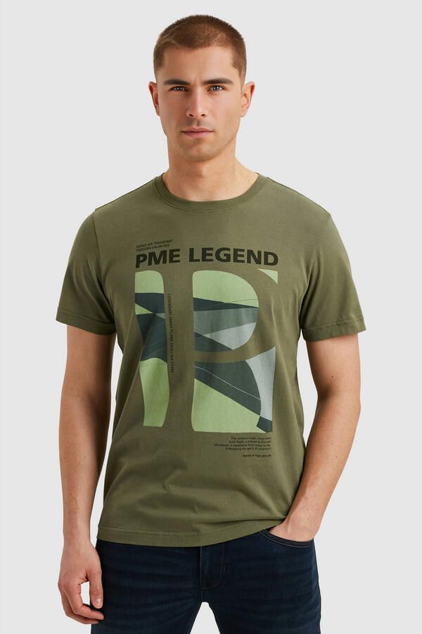 PME Legend T-shirt olijfgroen - Foto 3