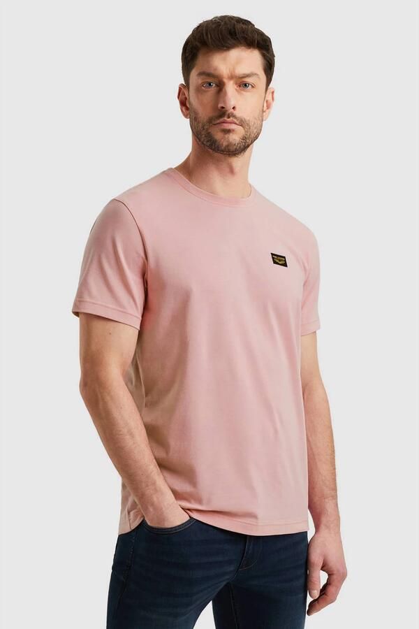 PME LEGEND Heren Polo's & T-shirts Short Sleeve R-neck Guyver Tee Roze - Foto 2