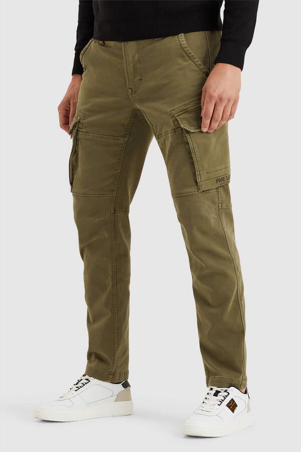 PME Legend tapered EXPEDIZER CARGO sweatbroek groen - Foto 3