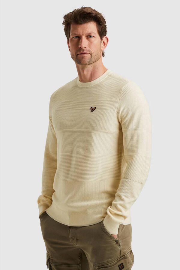PME Legend Structure Pullover Melange Ecru - Foto 2