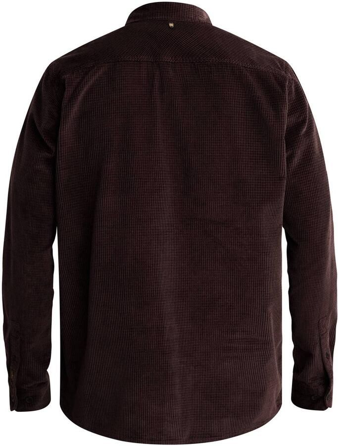 PME Legend wrenchmen dobby corduroy regular fit overshirt donkerpaars