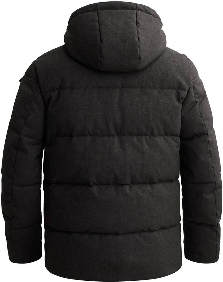 PME Legend YETCRAFT pufferjas met imitatiebontkraag antraciet