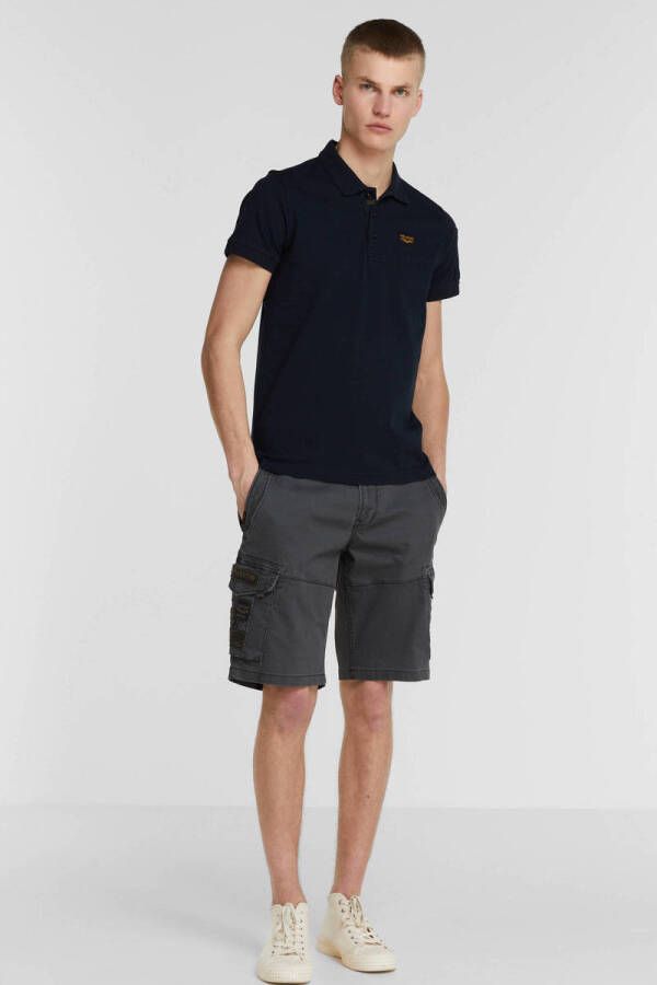 PME Legend Regular fit poloshirt met labelpatch model 'TRACKWAY' - Foto 5