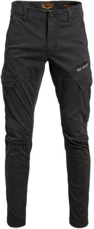PME Legend Donkergrijze Cargobroeken Norddrop Cargo Stretch Twill